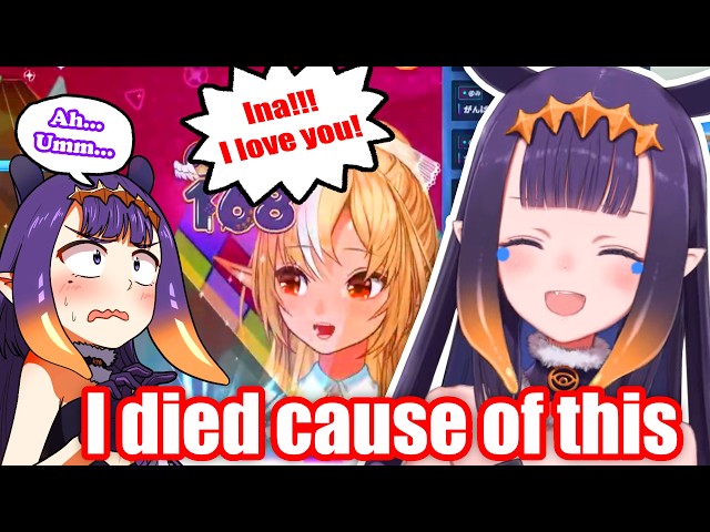 Ina's reaction to Flare's voiceline in Hololive Dream【HoloEN】