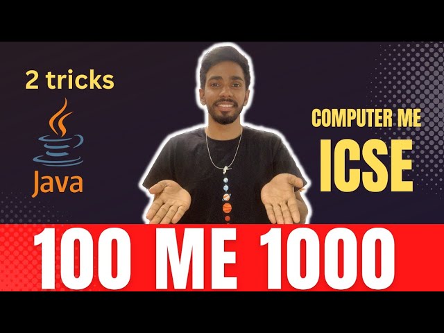 Tricks of ICSE COMPUTER Computer Class 10 ICSE ISC Java Programming