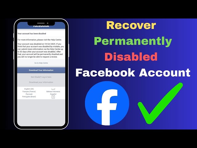 How to Recover Permanently Disabled Facebook Account (2025) | Disabled Facebook Account Recovery