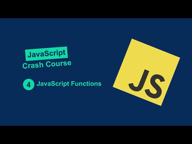 JavaScript Functions Crash Course for Beginners: Learn Functions Easily!