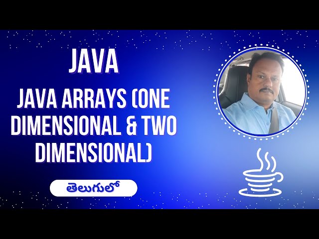 👉 Java Arrays (One Dimensional & Two Dimensional) Full Details | Telugu Tutorial | Java in Telugu