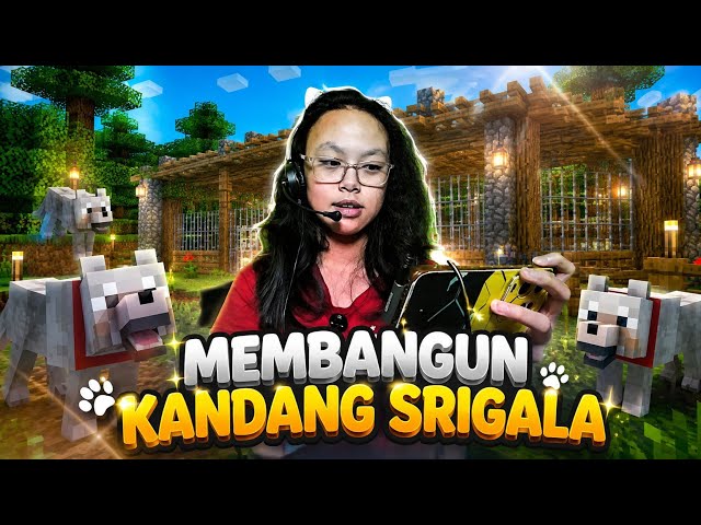MEMBANGUN KANDANG DAN PATUNG SRIGALA DI RAINBOW🌈 WORD || MINECRAFT