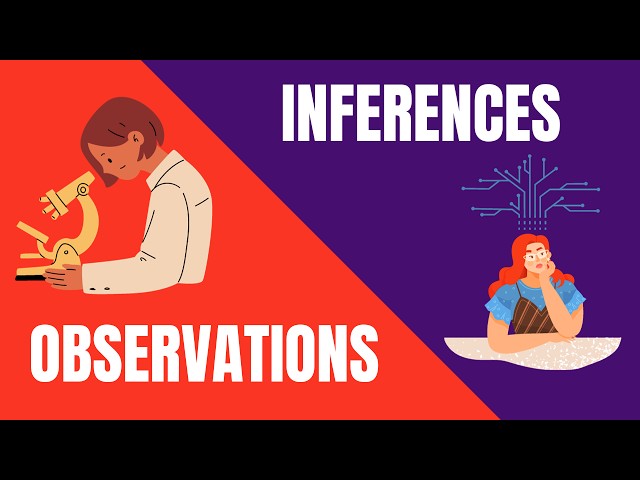 Observations and Inferences- What's the Difference ?