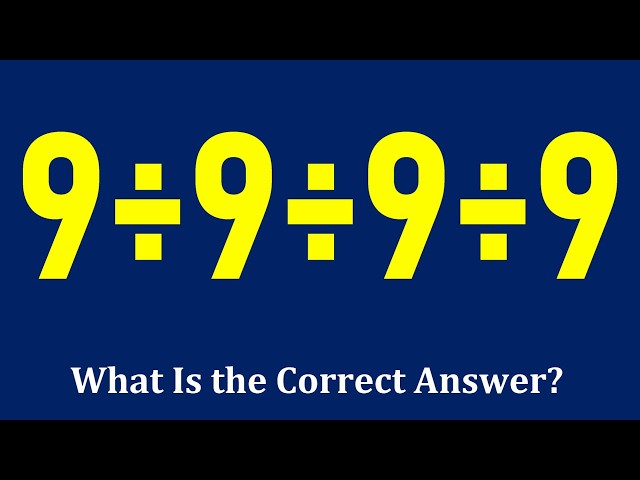 Only 1 in 10 Knows How to Solve It Correctly!