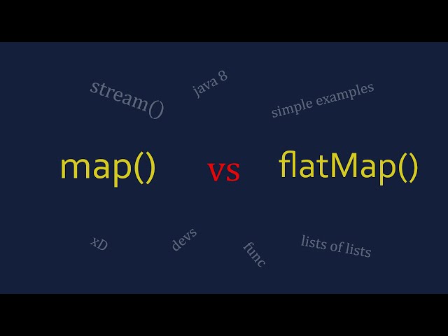 map() vs flatMap() Java | stream simple examples