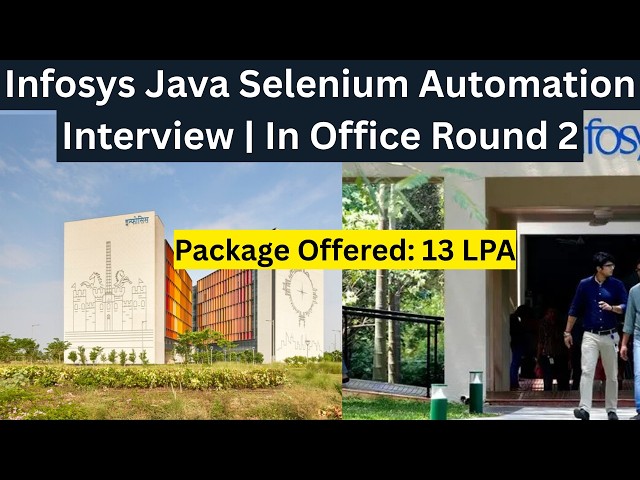 Infosys Java Selenium Automation Interview | In Office Round L2