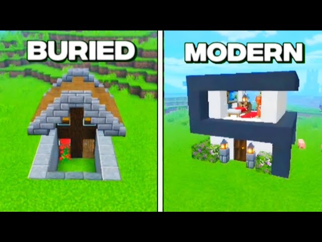 Minecraft: 3 Simple Starter Houses! 