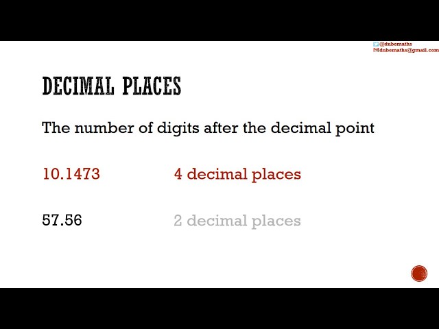 Decimal Places | Approximation