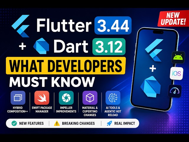 Flutter 3.44 + Dart 3.12: What Developers Must Know