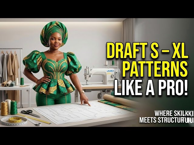 Pattern Drafting for Ready-to-Wear Ankara: S–XL Production System