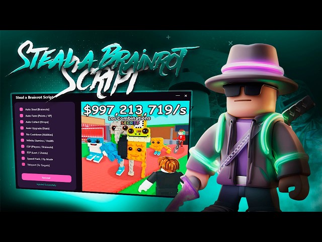 Steal A Brainrot Script | Instant Steal | Invisible Steal | New Update