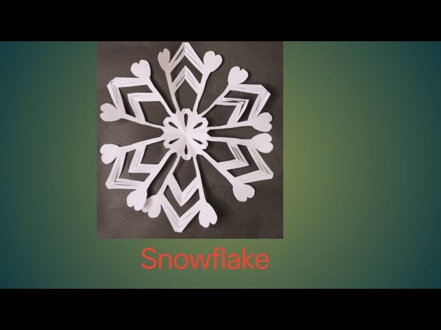 Amazing snowflake white paper design cutting ✂️