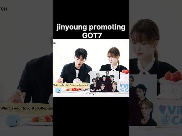 Jinyoung promoting got7 python during the witch promotion #jinyoung #viki #kdrama #foryou #got7