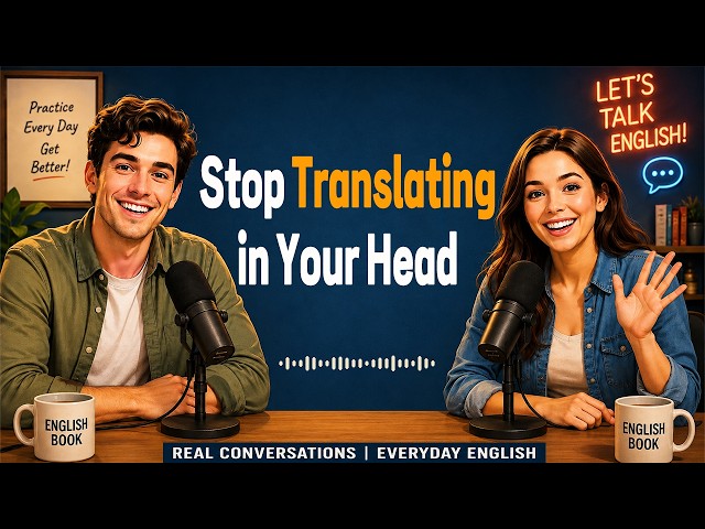 English Podcast for Easy English Conversation | Stop Translating in Your Head | Learn English