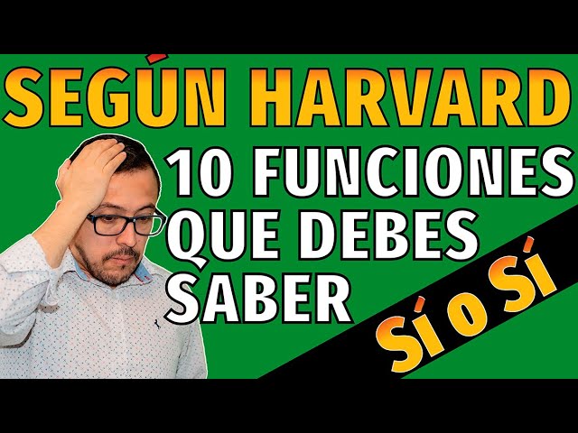 The 10 Excel functions you absolutely must know, according to Harvard