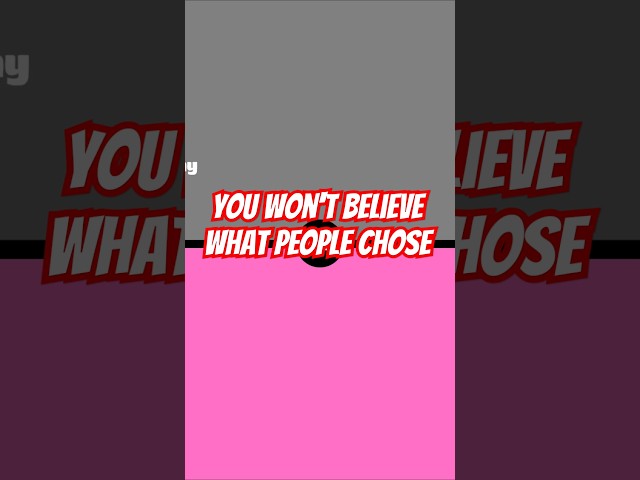 Choose Carefully...What Would You Rather...