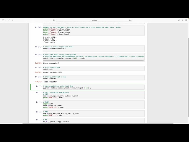 Machine Learning: Linear Regression | Jupyter Notebook Implementation - Python Source Code Explained
