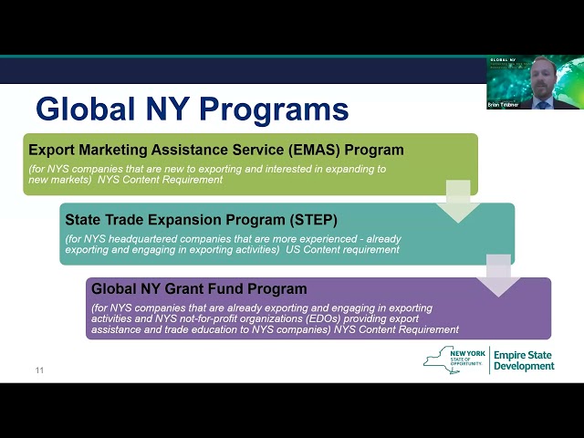 6-5-25 New York State Export Assistance Programs