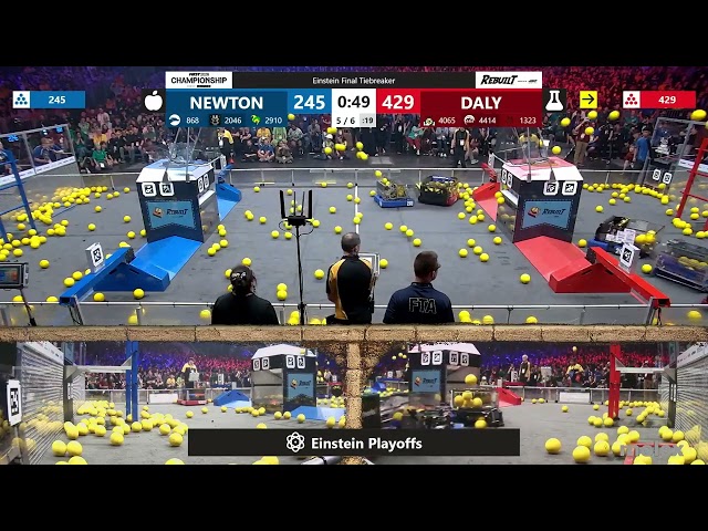 Desempate final de Einstein - Campeonato FIRST - Competencia de Robótica FIRST