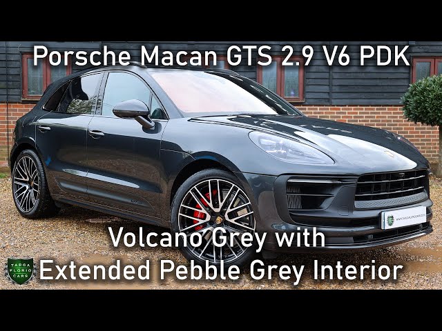 Porsche Macan GTS 2.9 V6 PDK registered 2022 (72) finished in Volcano Grey
