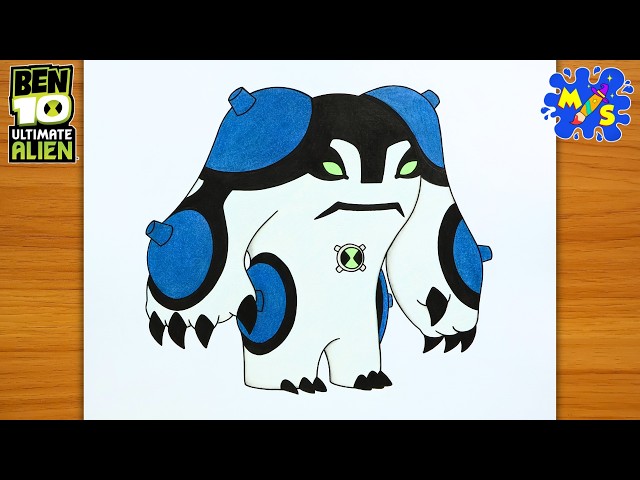 How To Draw Ultimate Canonbolt Easy | Ben 10 Drawing Step By Step