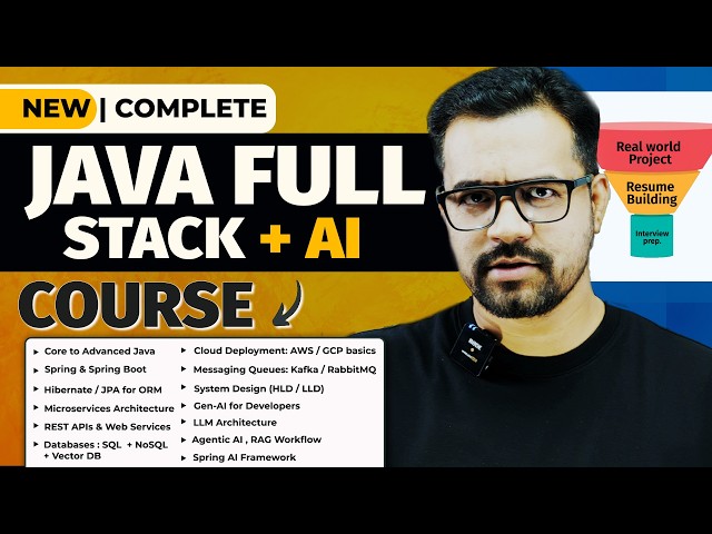 #1 Java Full Stack Course Roadmap | Beginner to Job Ready (2026) by Som Sir