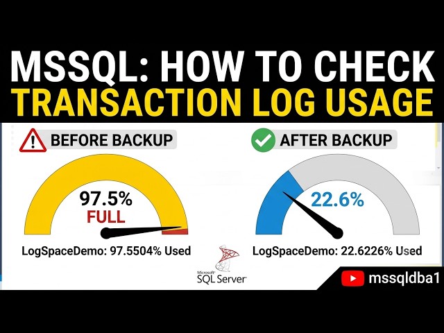 Transaction log monitor in SQL SERVER