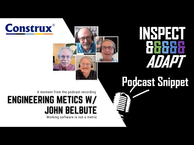 Engineering Metrics w/ John Belbute: Working software is not a metric