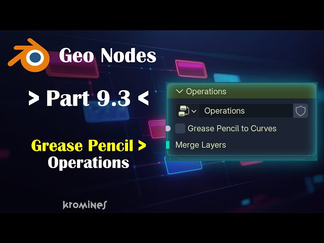 [9.3] ⇒ Geo Nodes → Grease Pencil → Operation Explained