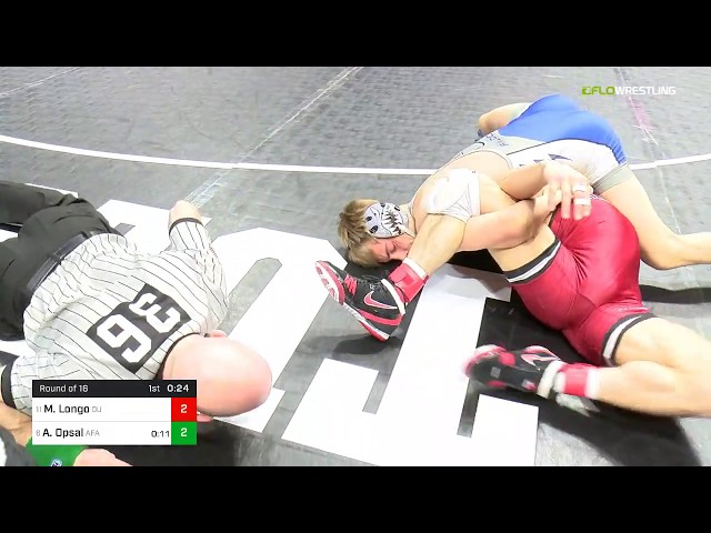 141lbs Mike Longo (Oklahoma) vs Alec Opsal (Air Force)