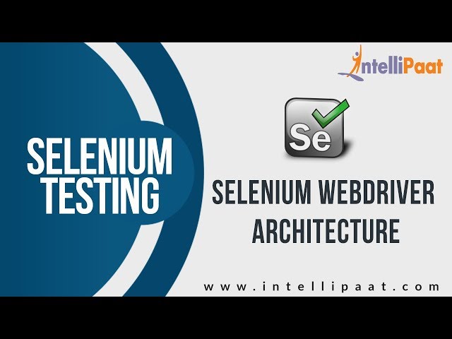 Selenium WebDriver Architecture | Selenium Tutorial | Selenium Online Training - Intellipaat