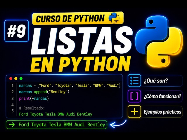 Curso de Python desde Cero 2026 | Listas en Python