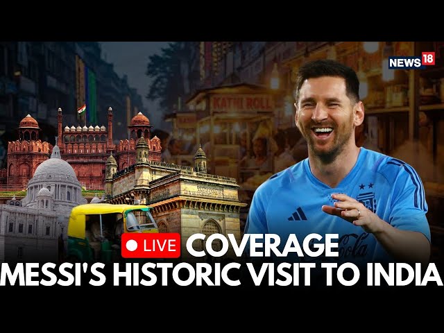 LIVE | Lionel Messi Touches Down In Kolkata, Fans Turn Airport Into Festival | Messi LIVE | G.O.A.T