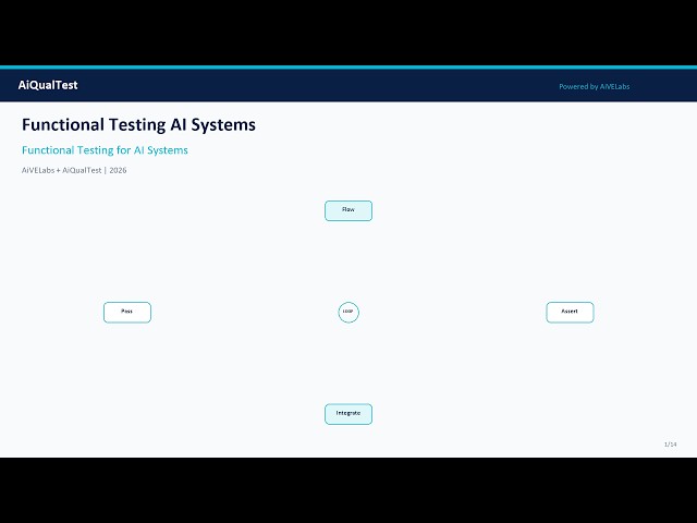 Functional Testing for AI Systems: Beyond Chat Demos