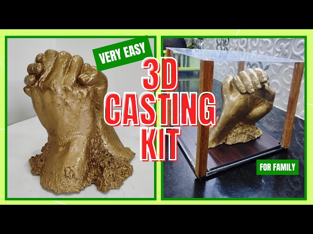 How to use Hand casting kit tutorial|3d handmade casting kit| Hand Sculpture craft | Best gift