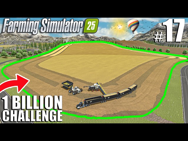 I SPEND $2.700.000 BUYING & HARVESTING a NEW FIELD | $1 BILLION 💵CHALLENGE | Farming Simulator 25