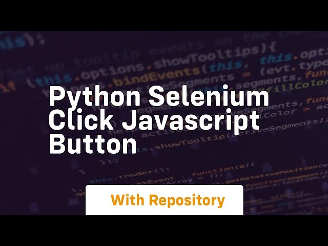 python selenium click javascript button