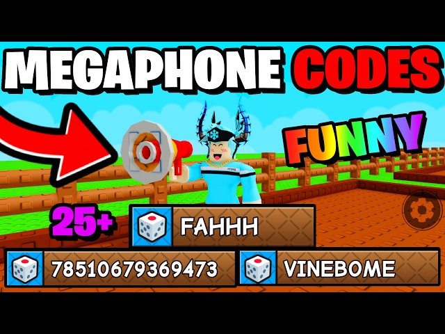 25+ Funny Megaphone Codes in Grow A Garden 2!