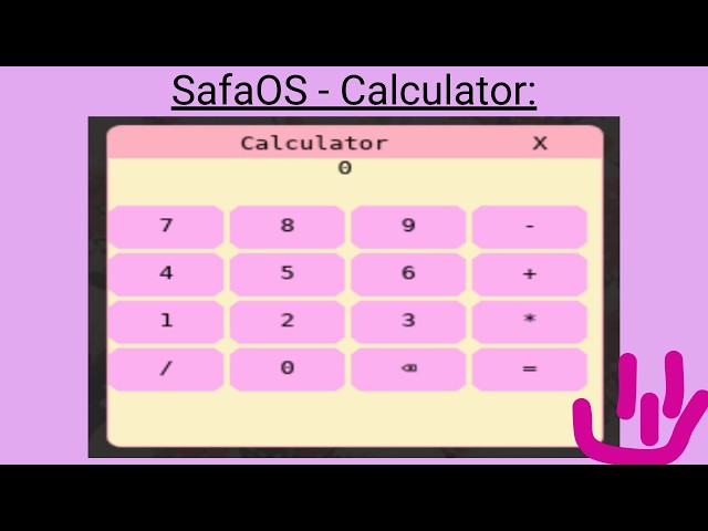 SafaOS - The Calculator
