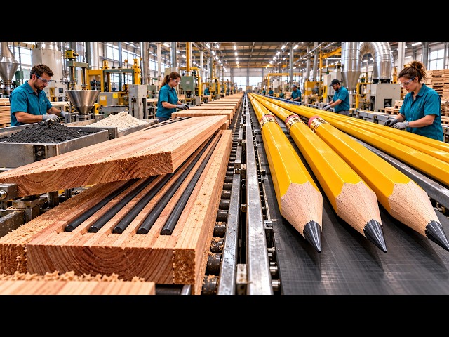 Inside the Pencil Factory — Where Graphite, Clay and Wood Become Pencils