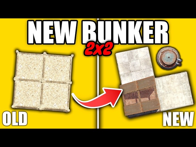 *NEW* META 2x2 Bunker Solo/Duo/Trio – Rust Base Design 2025