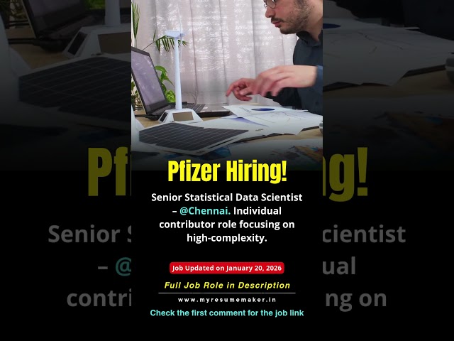 Pfizer is hiring Data Scientists in Chennai! Join the Pharma giant today. 🧬 #chennaijobs