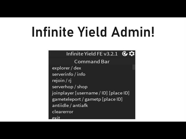 Infinite Yield Admin Showcase | ROBLOX EXPLOITING