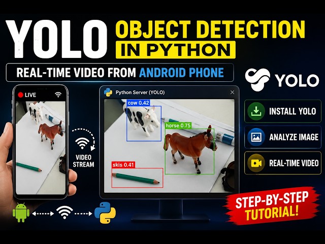 YOLO Object Detection in Python | Real-Time Video from Android Phone (Step-by-Step Tutorial)