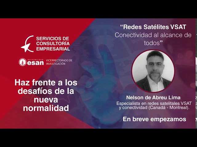 #Webinar "Redes Satélites VSAT Conectividad al alcance de todos"