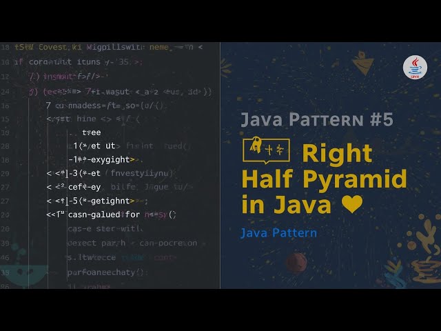 🔥 Inverted Right Half Pyramid in Java | Java Pattern Printing Explained Step-by-Step|