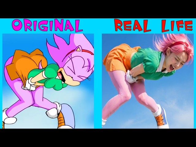 Don't wear a SKIRT to Sky Temple! | Sonic The Hedgehog 3 Animation | REAL LIFE vs ORIGINAL