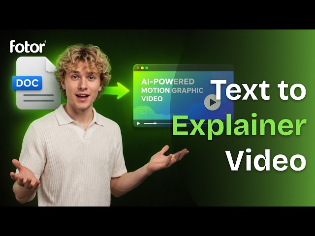 How to Trun Text to Explainer Video with AI | AI Motion Graphics