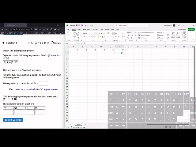 Excel Equation – Fibonacci