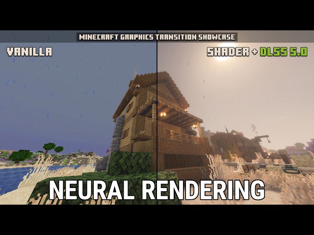 Minecraft Java Edition with DLSS 5.0 Neural Rendering | Vanilla + Shaders + DLSS 5.0 Comparison